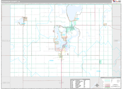 Dickinson County, IA Wall Map