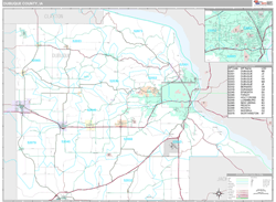 Dubuque County, IA Wall Map