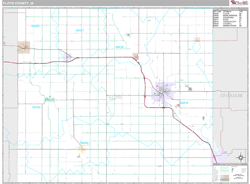 Floyd County, IA Wall Map