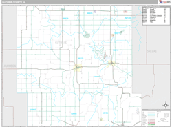 Guthrie County, IA Wall Map