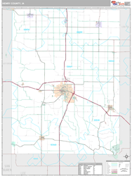 Henry County, IA Wall Map