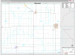 Howard County, IA Wall Map