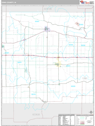 Iowa County, IA Wall Map