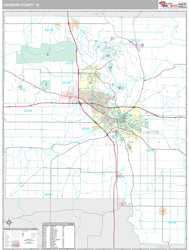 Johnson County, IA Wall Map