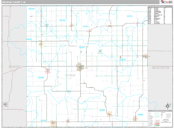 Keokuk County, IA Wall Map