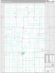 Kossuth County, IA Wall Map