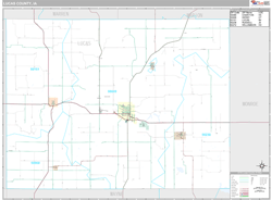 Lucas County, IA Wall Map