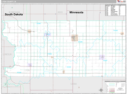 Lyon County, IA Wall Map