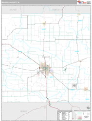 Mahaska County, IA Wall Map