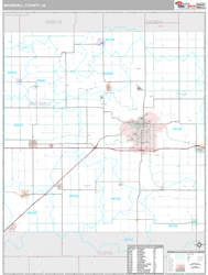 Marshall County, IA Wall Map