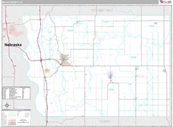 Mills County, IA Wall Map