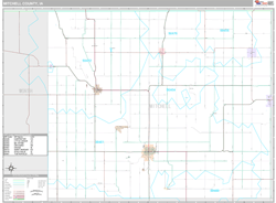 Mitchell County, IA Wall Map