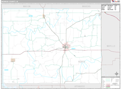 Monroe County, IA Wall Map