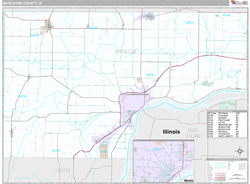 Muscatine County, IA Wall Map