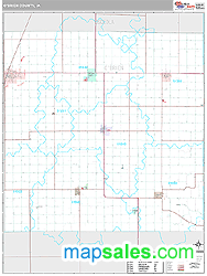 O'Brien County, IA Wall Map