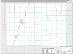 Osceola County, IA Wall Map