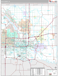 Polk County, IA Wall Map