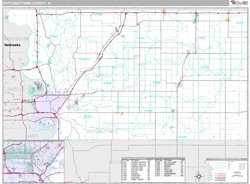 Pottawattamie County, IA Wall Map