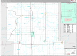 Shelby County, IA Wall Map