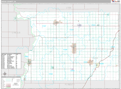 Sioux County, IA Wall Map