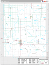 Tama County, IA Wall Map