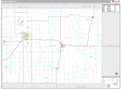 Union County, IA Wall Map