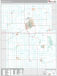 Webster County, IA Wall Map