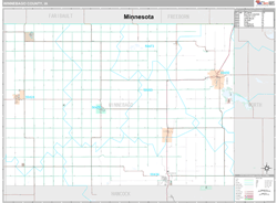 Winnebago County, IA Wall Map
