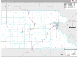Atchison County, KS Wall Map