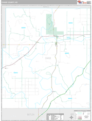 Chase County, KS Wall Map