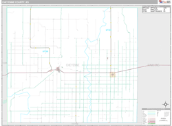 Cheyenne County, KS Wall Map