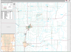 Cowley County, KS Wall Map