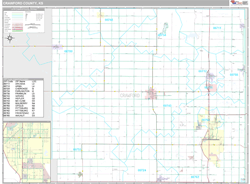 Crawford County, KS Wall Map