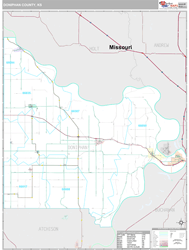 Doniphan County, KS Wall Map