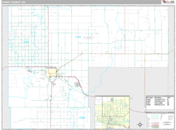 Finney County, KS Wall Map
