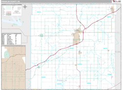 Franklin County, KS Wall Map