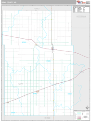 Gray County, KS Wall Map