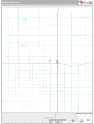 Greeley County, KS Wall Map