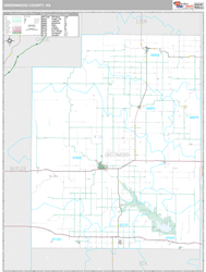 Greenwood County, KS Wall Map