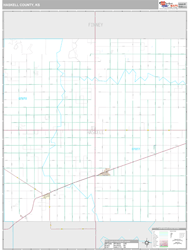 Haskell County, KS Wall Map