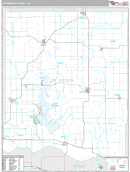 Jefferson County, KS Wall Map