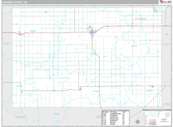 Kingman County, KS Wall Map