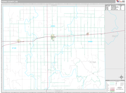 Kiowa County, KS Wall Map