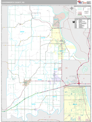 Leavenworth County, KS Wall Map