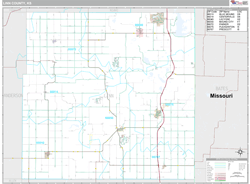 Linn County, KS Wall Map