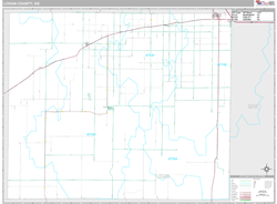 Logan County, KS Wall Map