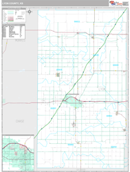 Lyon County, KS Wall Map