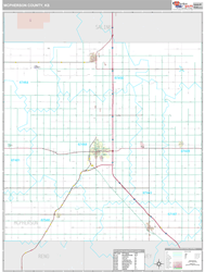 McPherson County, KS Wall Map