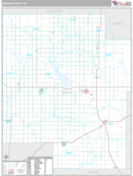 Marion County, KS Wall Map