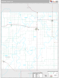 Osborne County, KS Wall Map